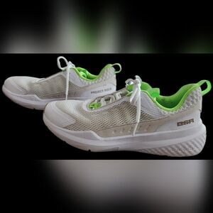 Under Armour Project Rock BSR 5 Shoes Womens Size 10.5 White Neon Green Training